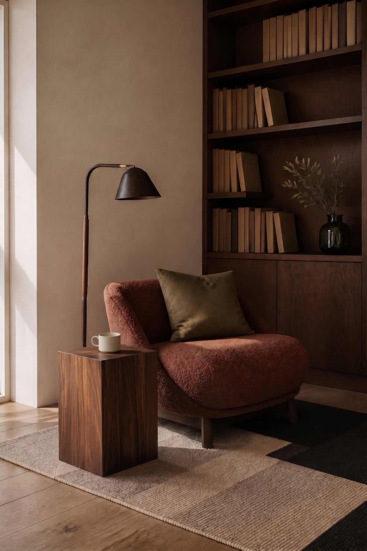 Pedestal Side Table